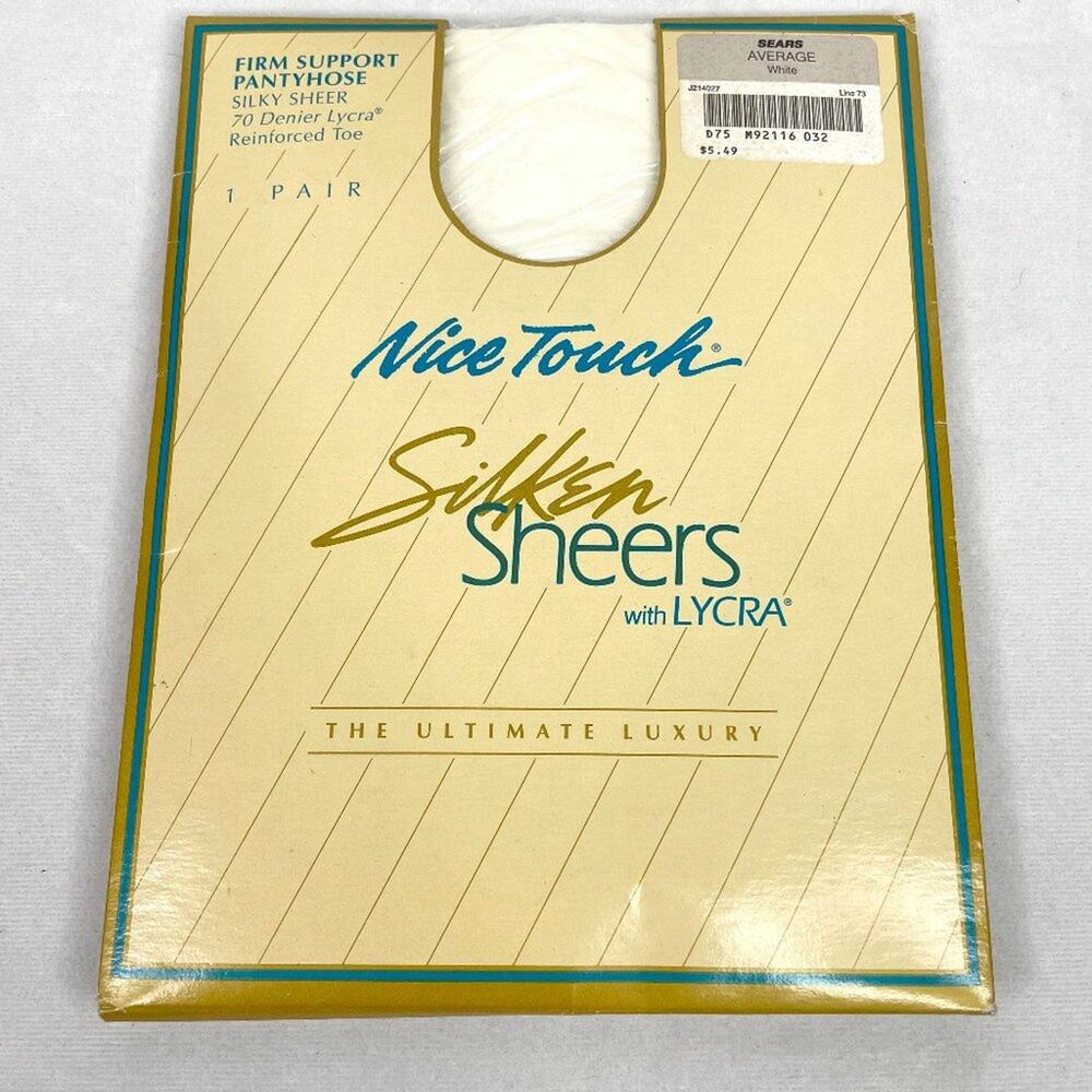 Nice Touch Silken Sheers White Pantyhose